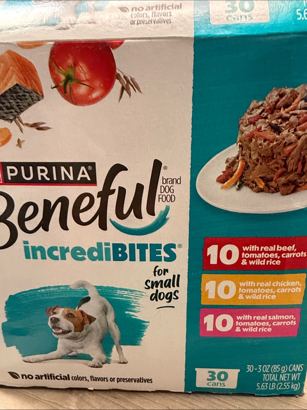 Beneful IncrediBITES Small Dog Wet Food Variety Pack in Teal